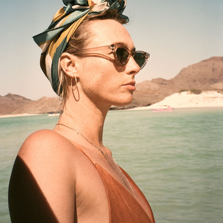 June First Sunglasses | Felina | Champagne with Classic G15  display picture 1